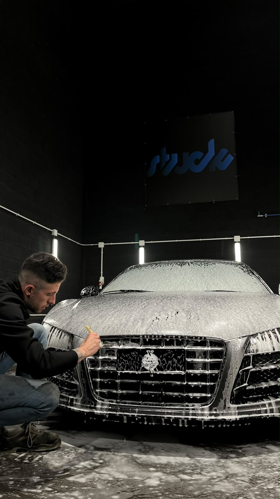 Detalle frontal de Audi R8